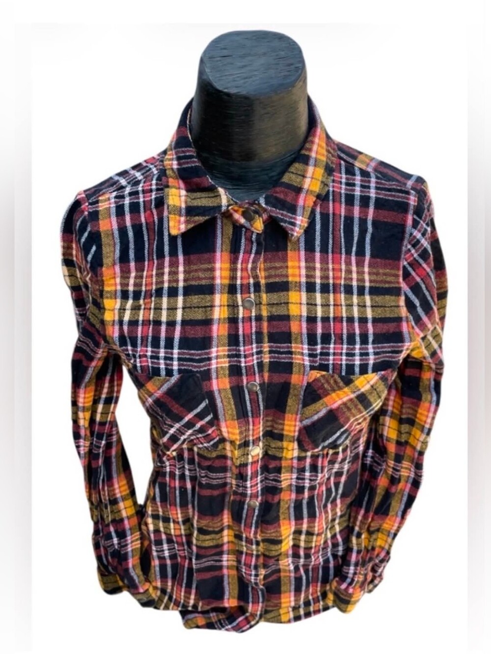 No Boundaries Plaid Flannel Size M